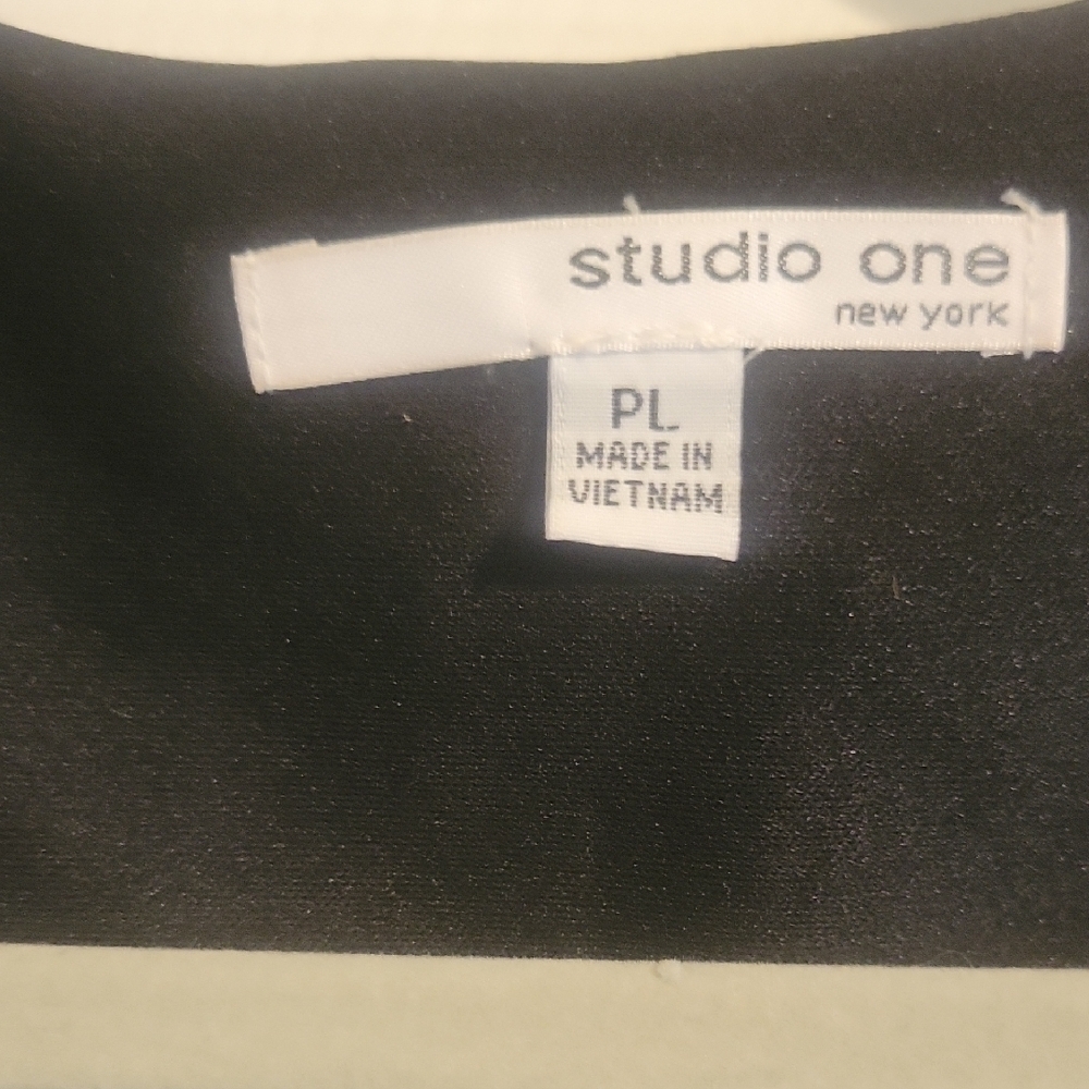 Studio One turqouis 3/4 sleeve shift keyhole neckline Dress SzPL - Picture 2 of 5